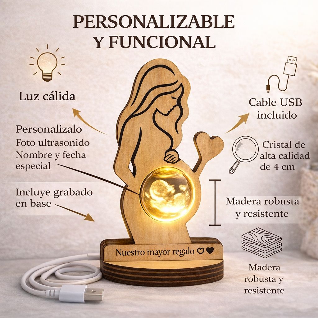 BabyBond – Lámpara de Ecografía Personalizada